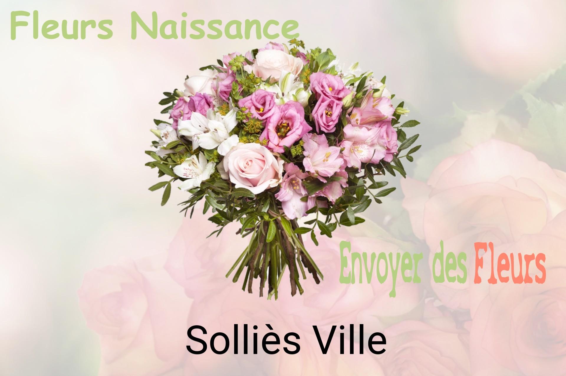 Bouquet de fleurs de naissance livré à Solliès-Ville